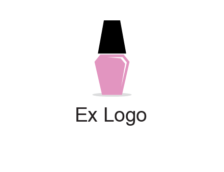 nail paint bottle beauty logo