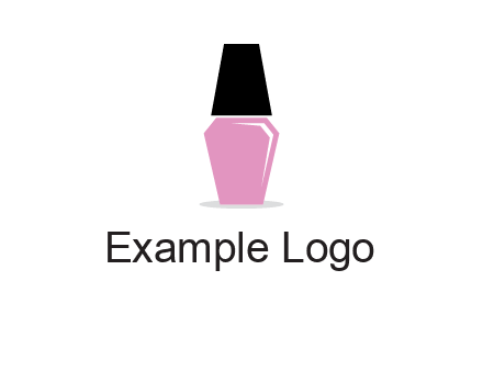 nail paint bottle beauty logo
