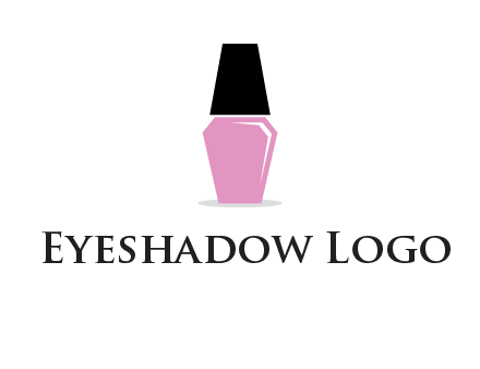 nail paint bottle beauty logo
