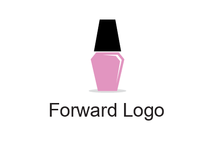nail paint bottle beauty logo
