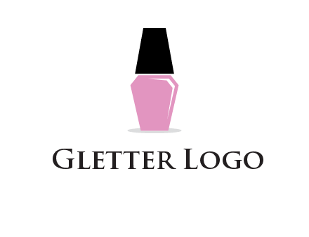 nail paint bottle beauty logo