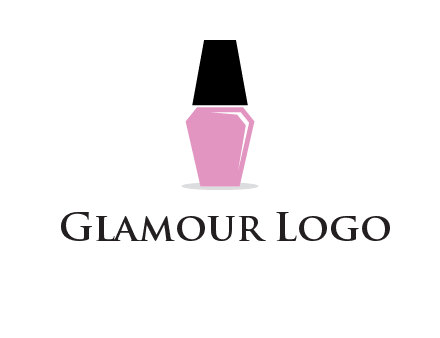 nail paint bottle beauty logo