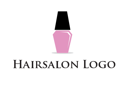 nail paint bottle beauty logo