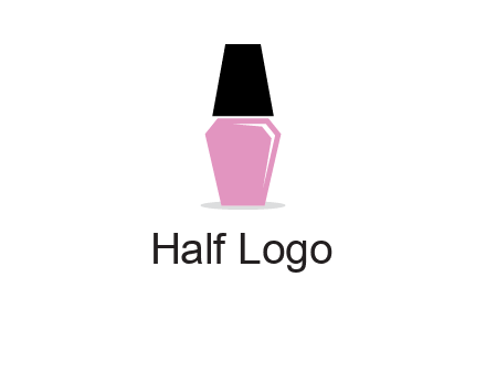 nail paint bottle beauty logo
