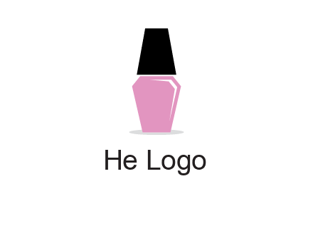 nail paint bottle beauty logo
