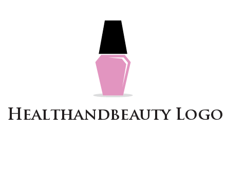 nail paint bottle beauty logo