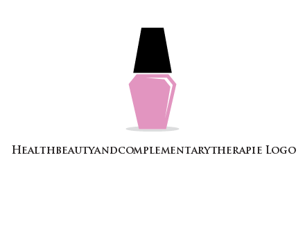 nail paint bottle beauty logo