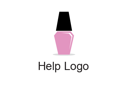 nail paint bottle beauty logo