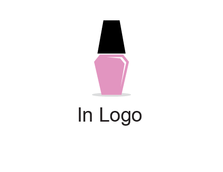 nail paint bottle beauty logo