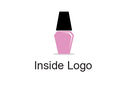 nail paint bottle beauty logo