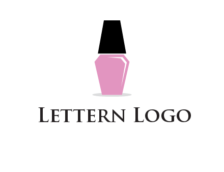 nail paint bottle beauty logo