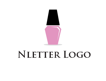 nail paint bottle beauty logo