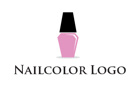nail paint bottle beauty logo