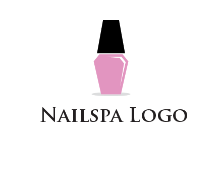 nail paint bottle beauty logo