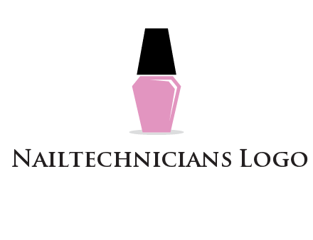 nail paint bottle beauty logo