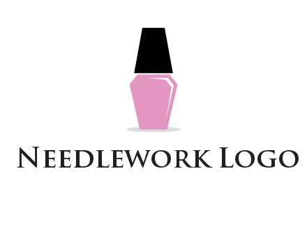 nail paint bottle beauty logo