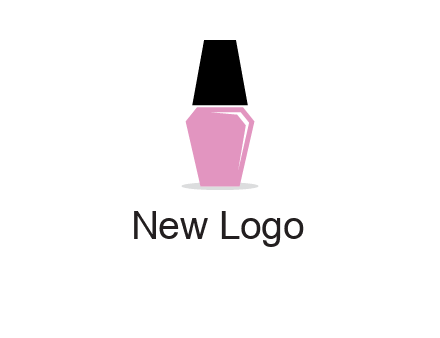 nail paint bottle beauty logo