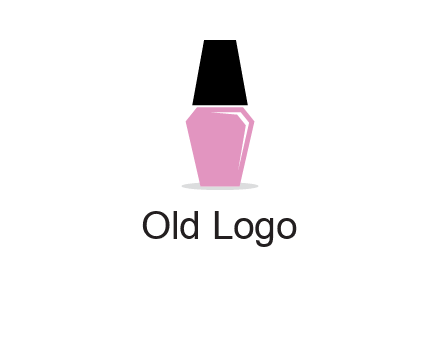 nail paint bottle beauty logo