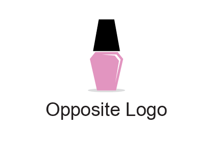 nail paint bottle beauty logo