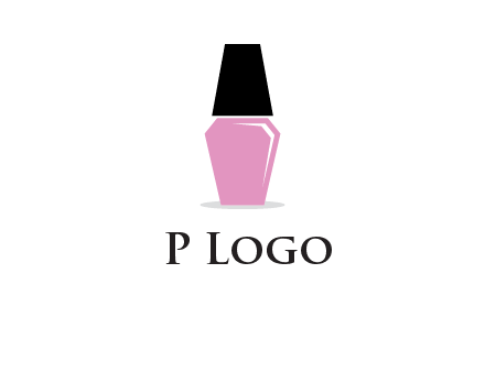 nail paint bottle beauty logo