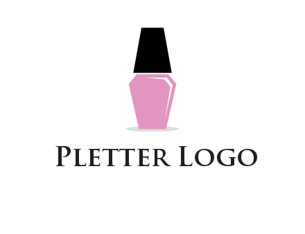 nail paint bottle beauty logo