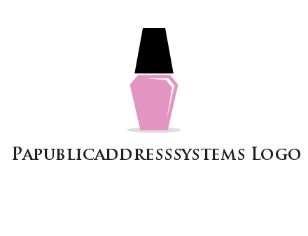 nail paint bottle beauty logo