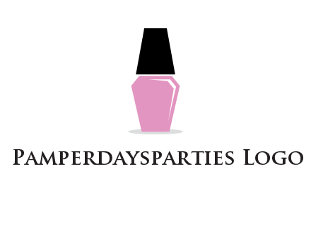 nail paint bottle beauty logo
