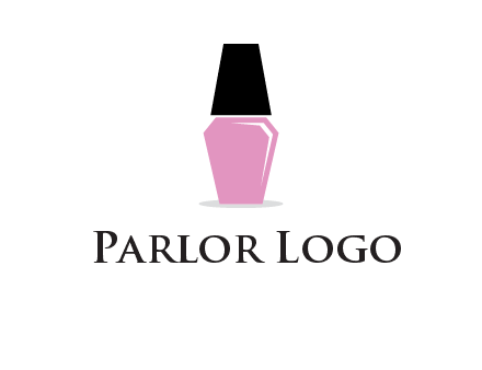 nail paint bottle beauty logo