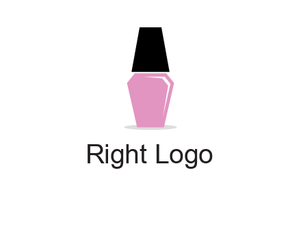 nail paint bottle beauty logo