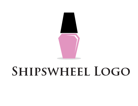 nail paint bottle beauty logo