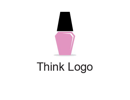 nail paint bottle beauty logo