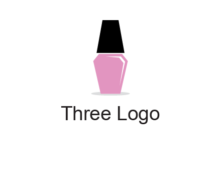 nail paint bottle beauty logo