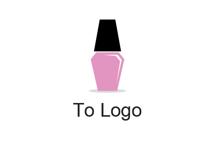 nail paint bottle beauty logo