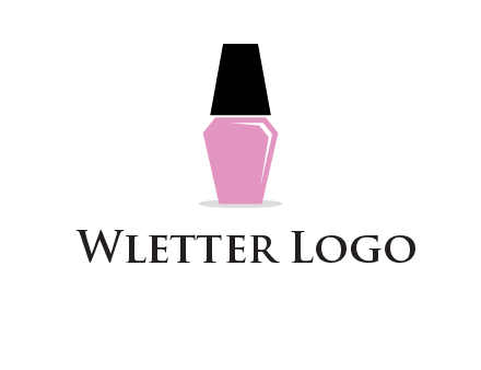 nail paint bottle beauty logo