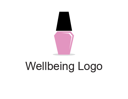 nail paint bottle beauty logo
