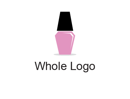 nail paint bottle beauty logo