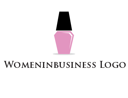 nail paint bottle beauty logo