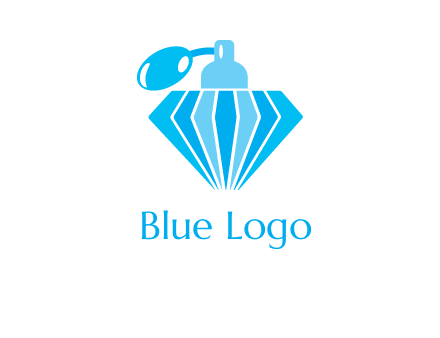 diamond shaped perfume bottle jewelry logo