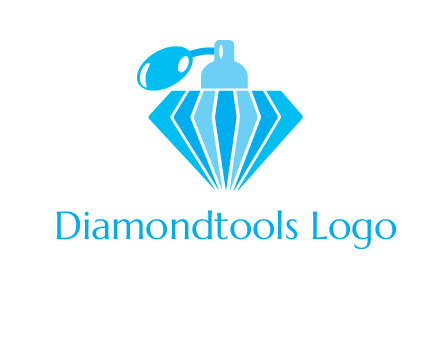 diamond shaped perfume bottle jewelry logo