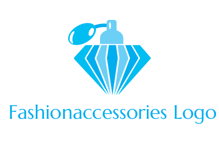 diamond shaped perfume bottle jewelry logo