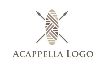 shield and spears game logo