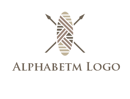 shield and spears game logo