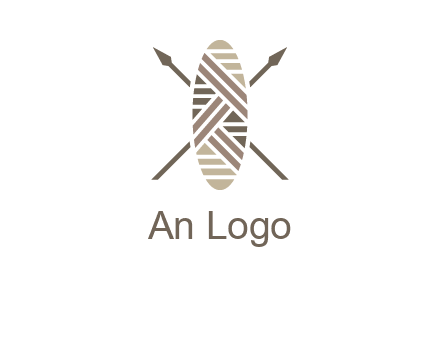 shield and spears game logo