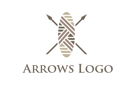 shield and spears game logo