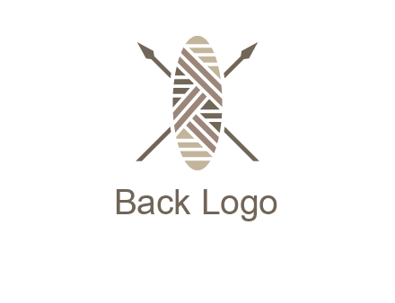 shield and spears game logo