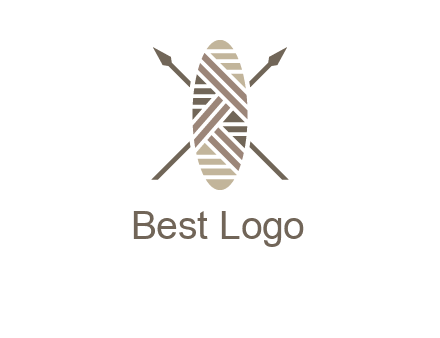 shield and spears game logo