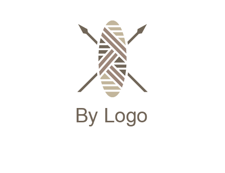 shield and spears game logo