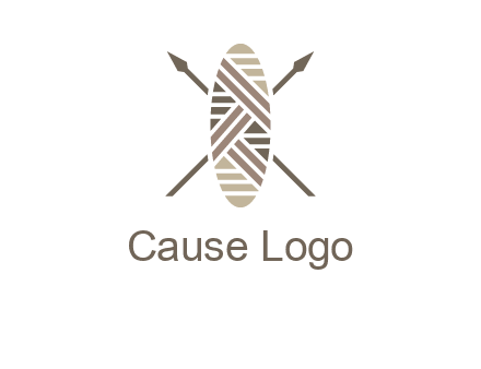 shield and spears game logo