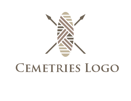 shield and spears game logo