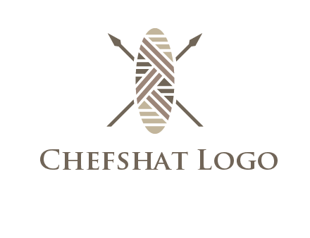 shield and spears game logo